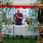 1. Vorstand Marcus Weigel hielt seine allj&auml;hrlich Laudatio vor dem Feldgottesdienst